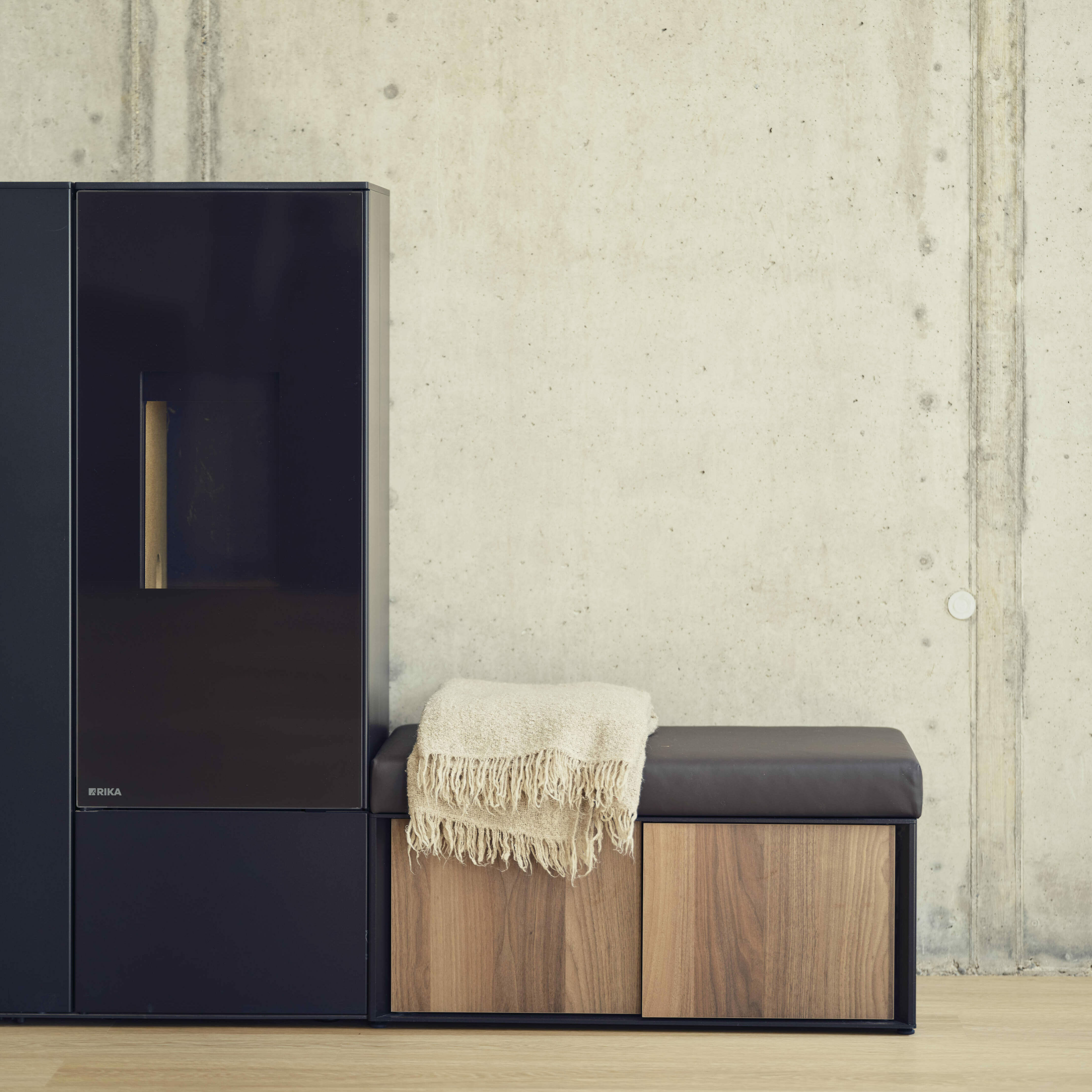 De RIKA CONNECT, een modulaire pelletkachel.